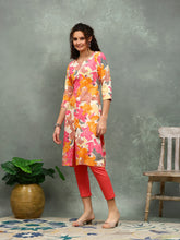 Floral Printed Cotton Kurta
